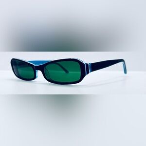 Zenni Blue Oval Sunglasses Frames Only